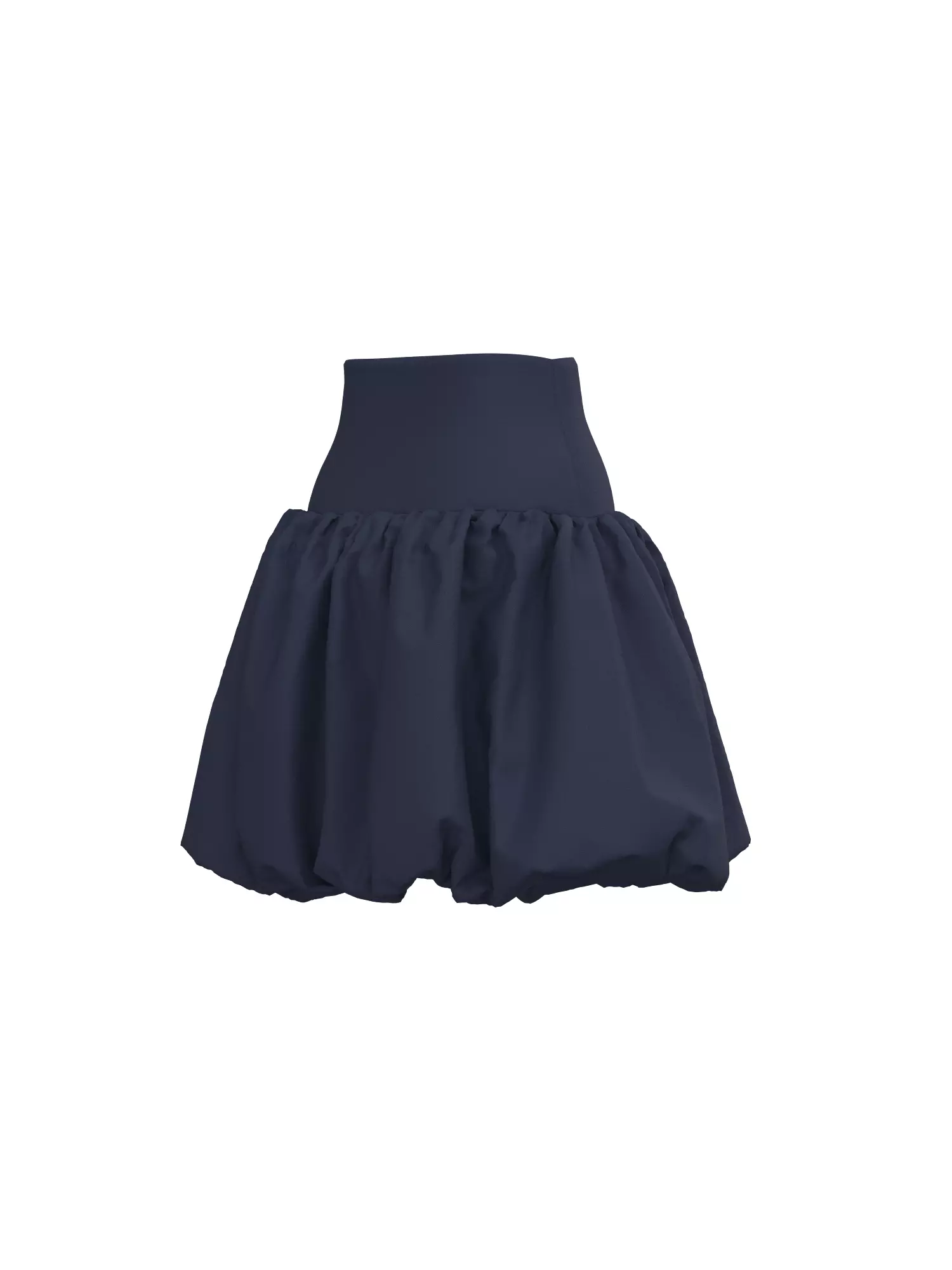 Female Buble Skirt 3D model_13