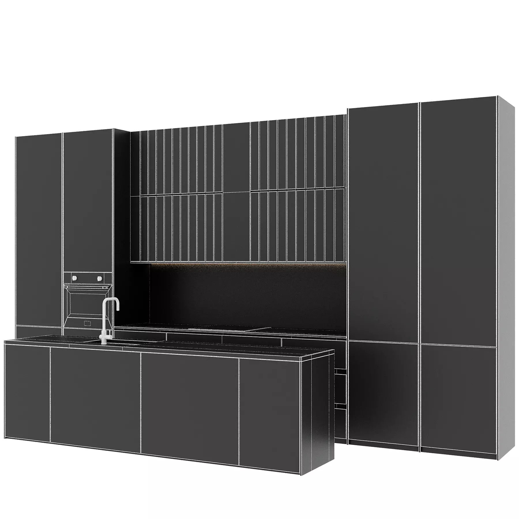 Kitchen set 38 3D model_3