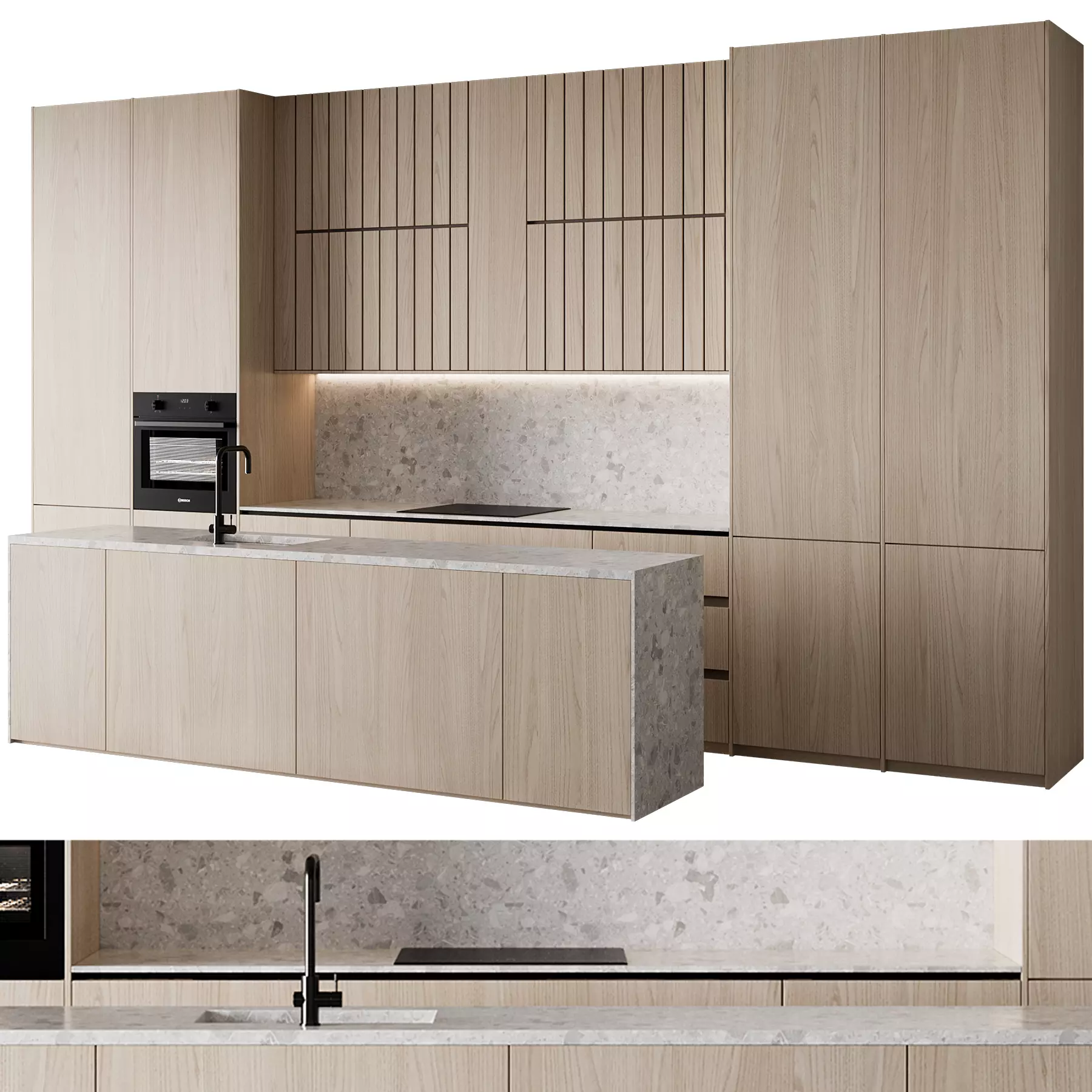 Kitchen set 38 3D model_0