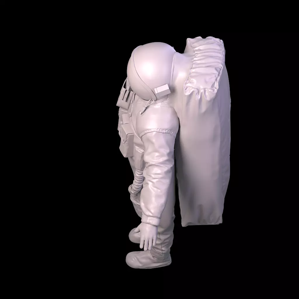 Highpoly Sci-fi Spacesuit Astronaut steller 3D print 3D print model_31