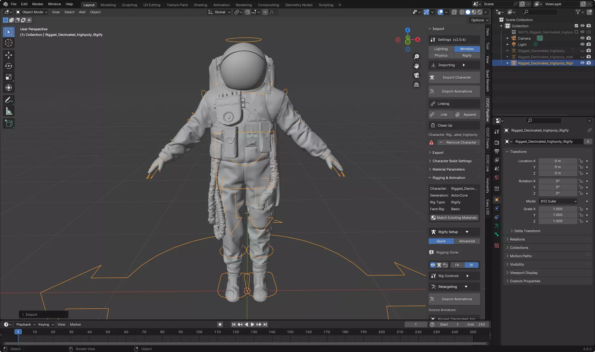 Highpoly Sci-fi Spacesuit Astronaut steller 3D print 3D print model_4