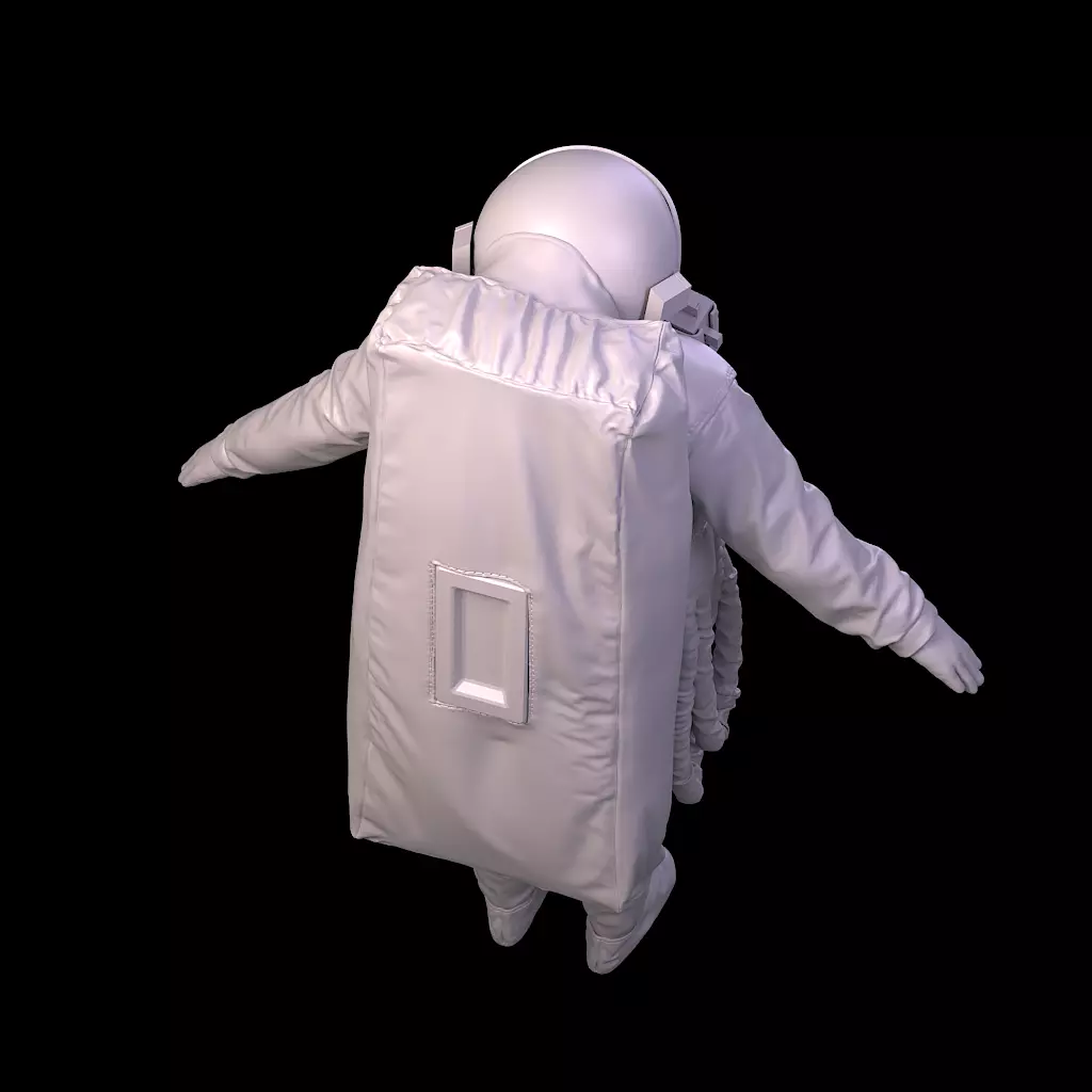 Highpoly Sci-fi Spacesuit Astronaut steller 3D print 3D print model_29