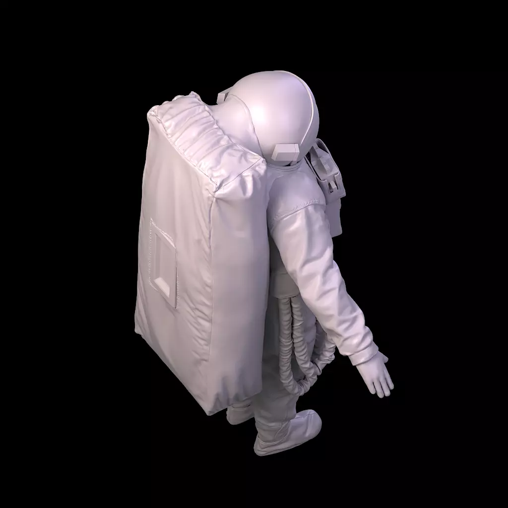 Highpoly Sci-fi Spacesuit Astronaut steller 3D print 3D print model_34