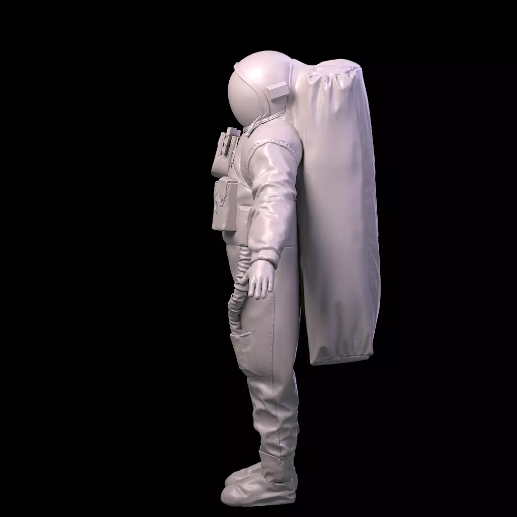 Highpoly Sci-fi Spacesuit Astronaut steller 3D print 3D print model_18