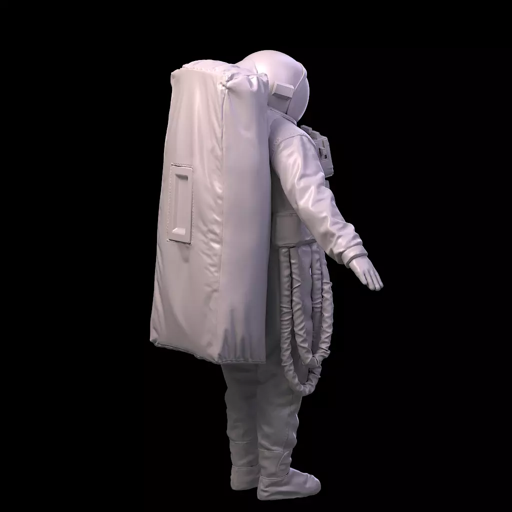 Highpoly Sci-fi Spacesuit Astronaut steller 3D print 3D print model_14