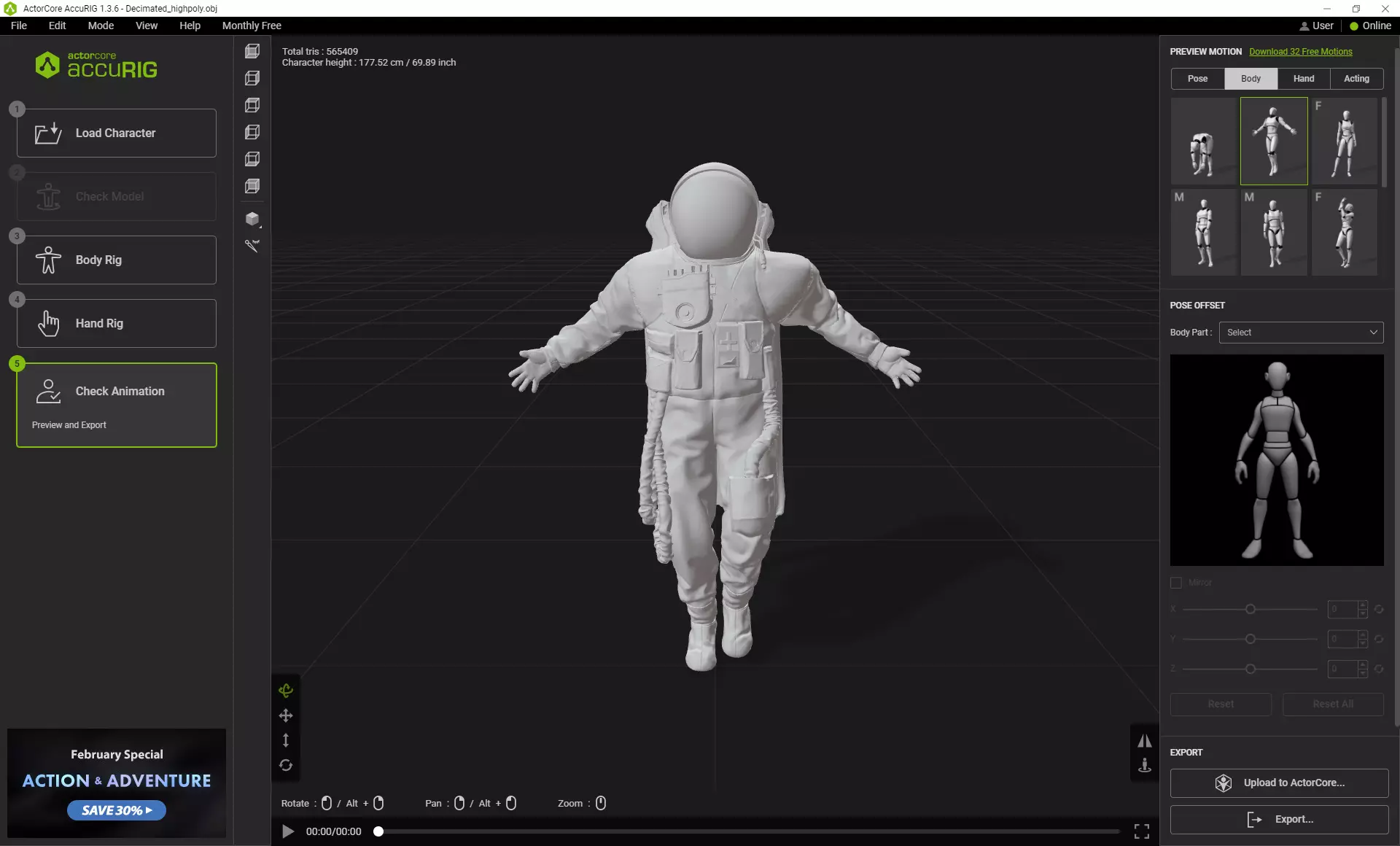 Highpoly Sci-fi Spacesuit Astronaut steller 3D print 3D print model_3
