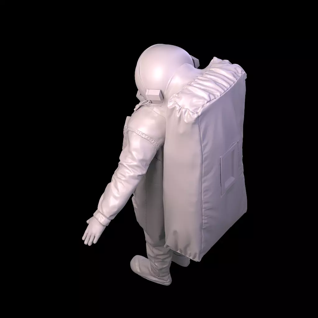 Highpoly Sci-fi Spacesuit Astronaut steller 3D print 3D print model_30