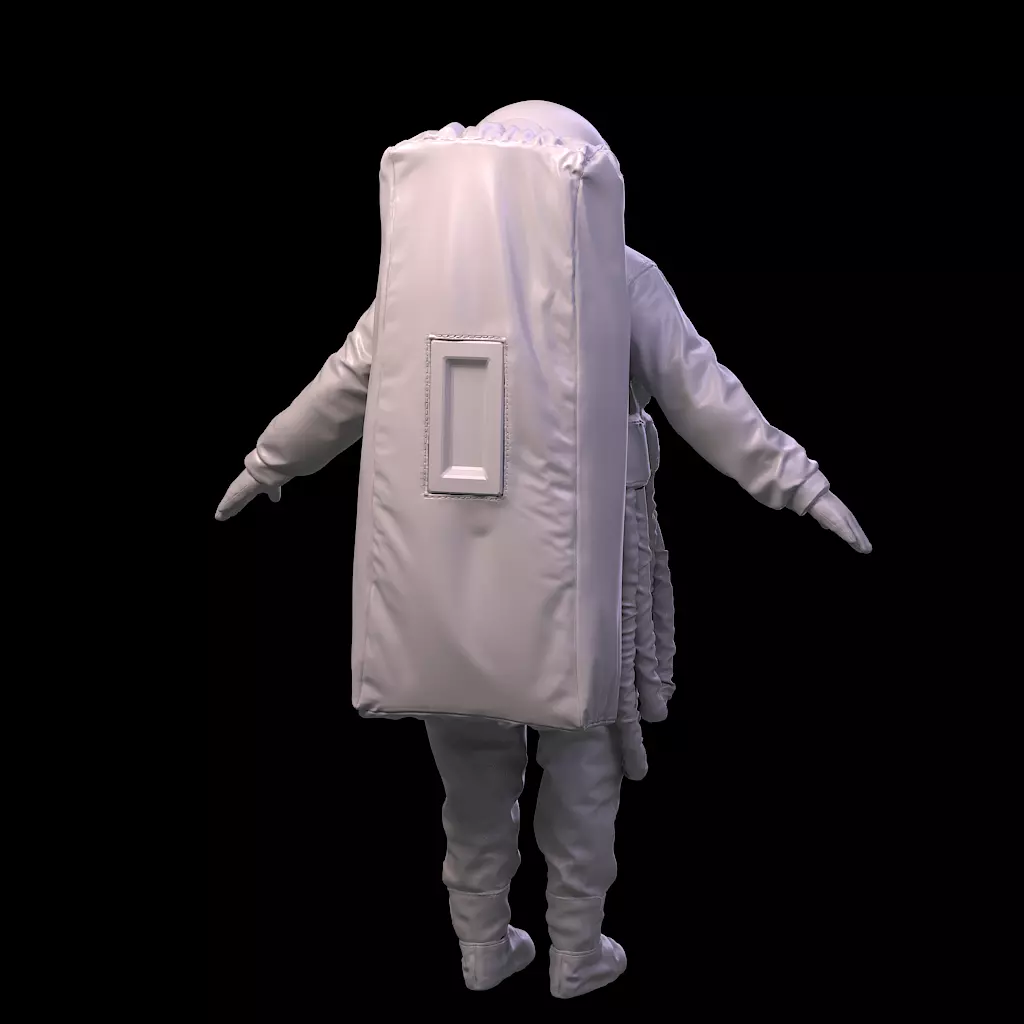 Highpoly Sci-fi Spacesuit Astronaut steller 3D print 3D print model_15
