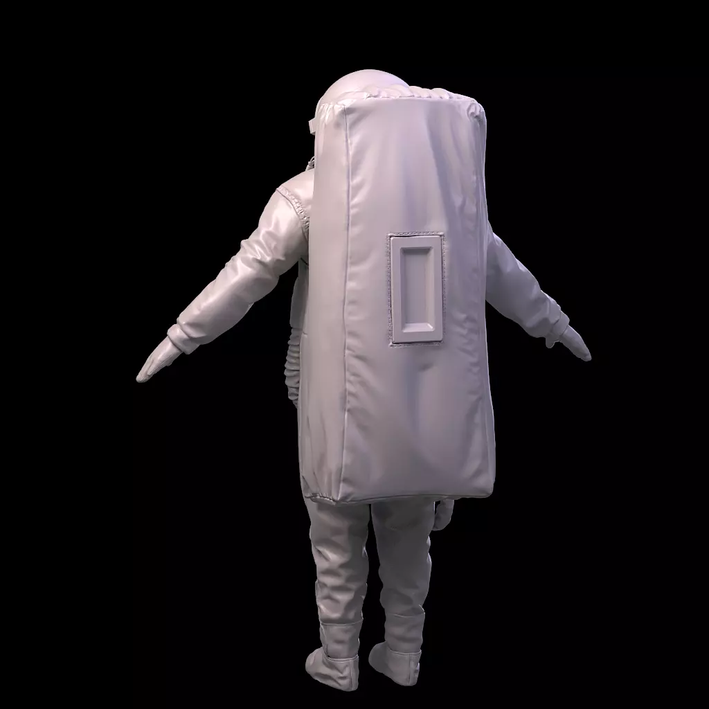 Highpoly Sci-fi Spacesuit Astronaut steller 3D print 3D print model_16