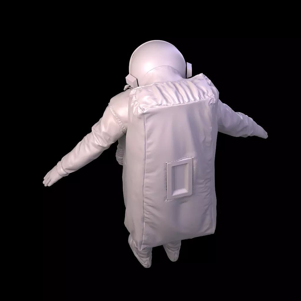 Highpoly Sci-fi Spacesuit Astronaut steller 3D print 3D print model_7