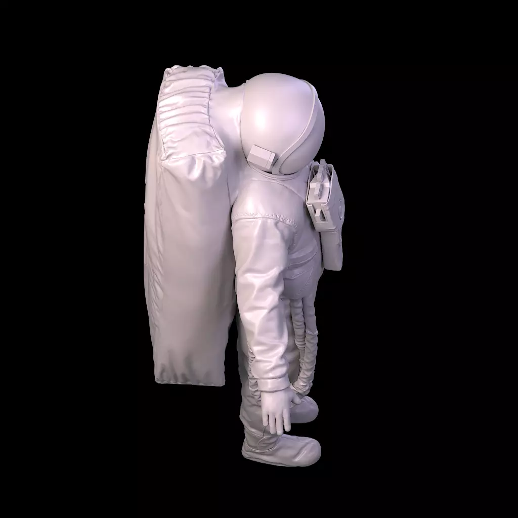 Highpoly Sci-fi Spacesuit Astronaut steller 3D print 3D print model_28