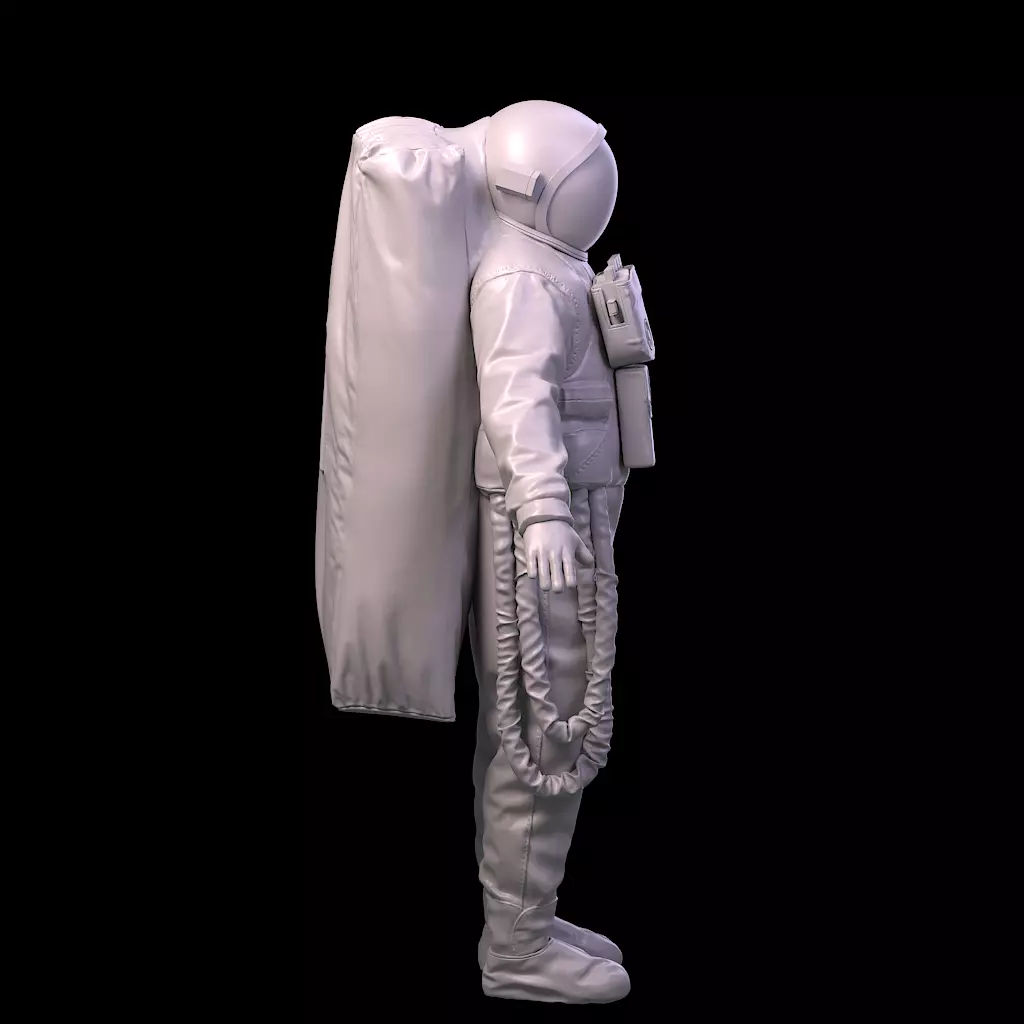 Highpoly Sci-fi Spacesuit Astronaut steller 3D print 3D print model_13