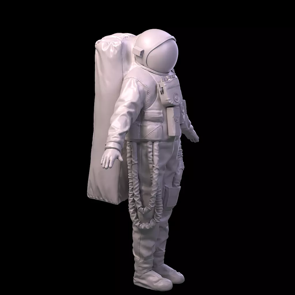 Highpoly Sci-fi Spacesuit Astronaut steller 3D print 3D print model_12