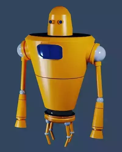 Low poly game ready Robot 