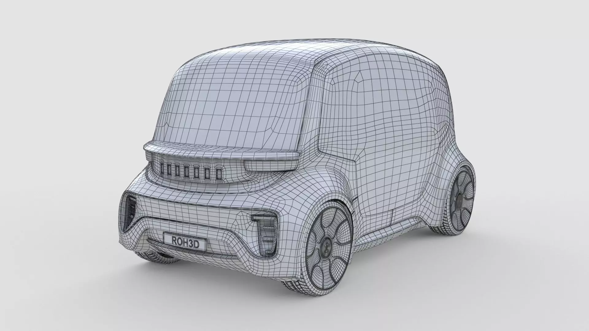 Futuristic Autonomous Shuttle 3D model_6