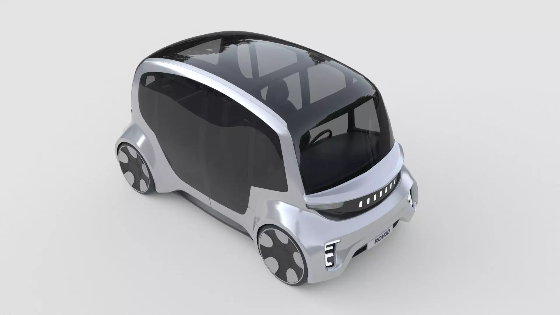 Futuristic Autonomous Shuttle 3D model_4
