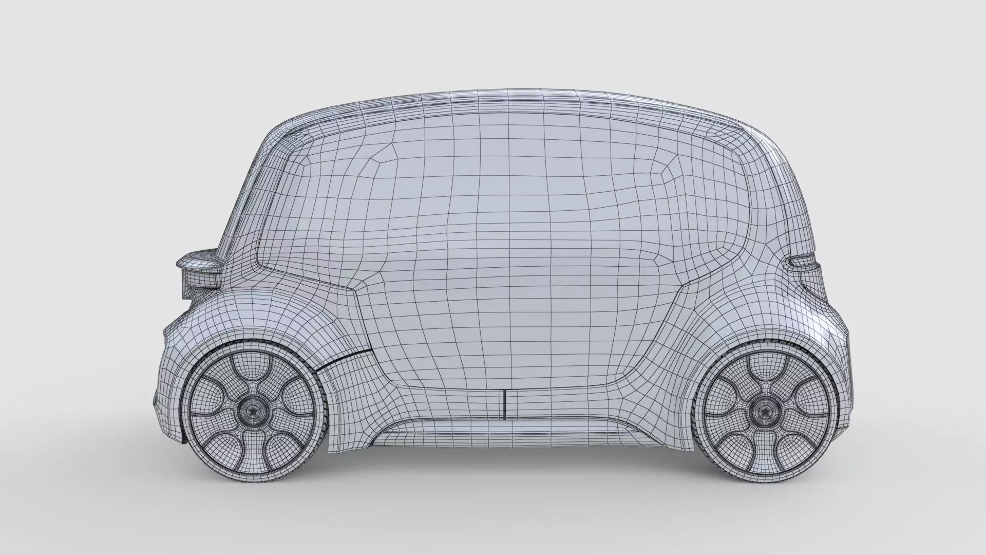 Futuristic Autonomous Shuttle 3D model_8