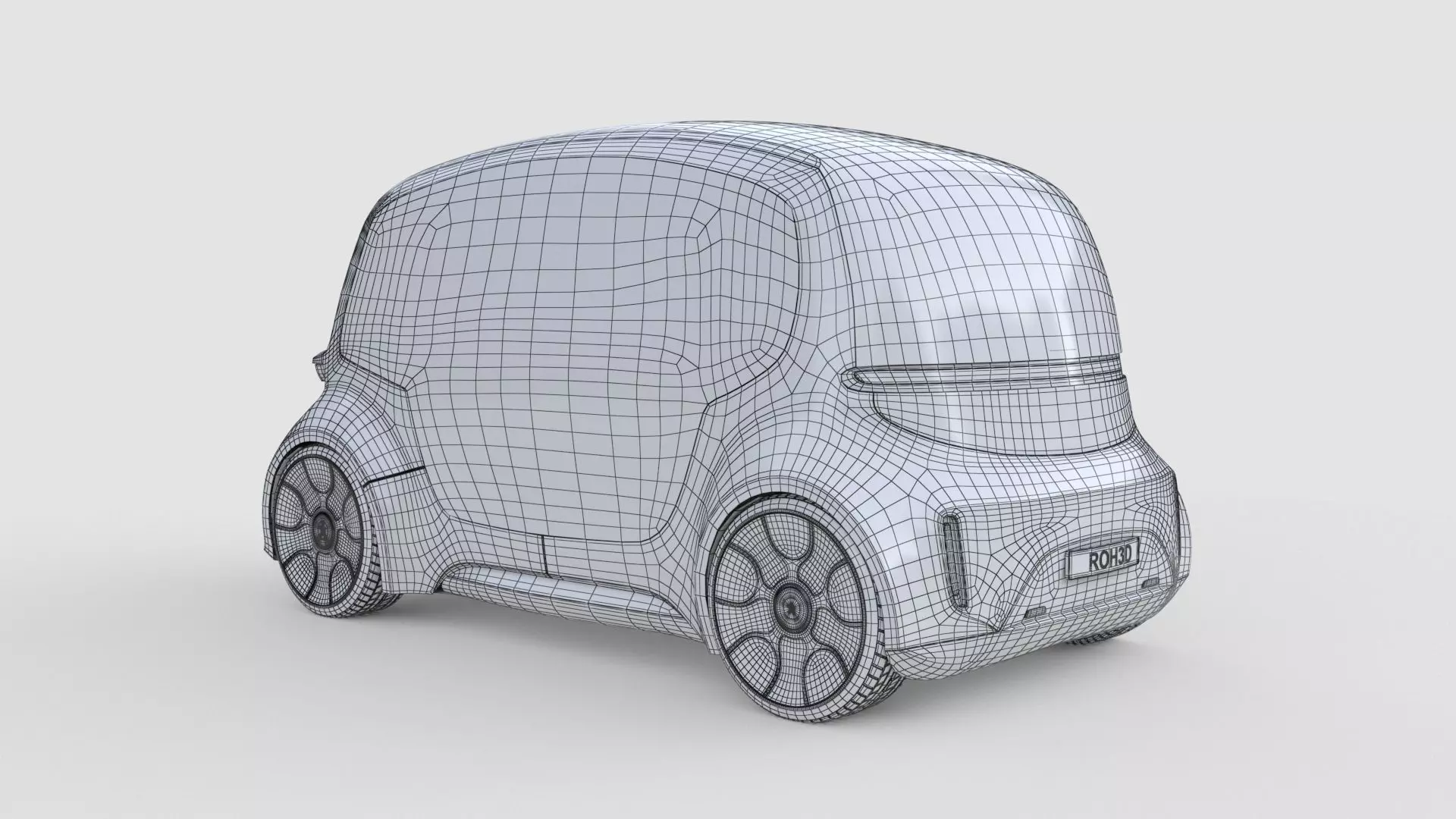 Futuristic Autonomous Shuttle 3D model_7