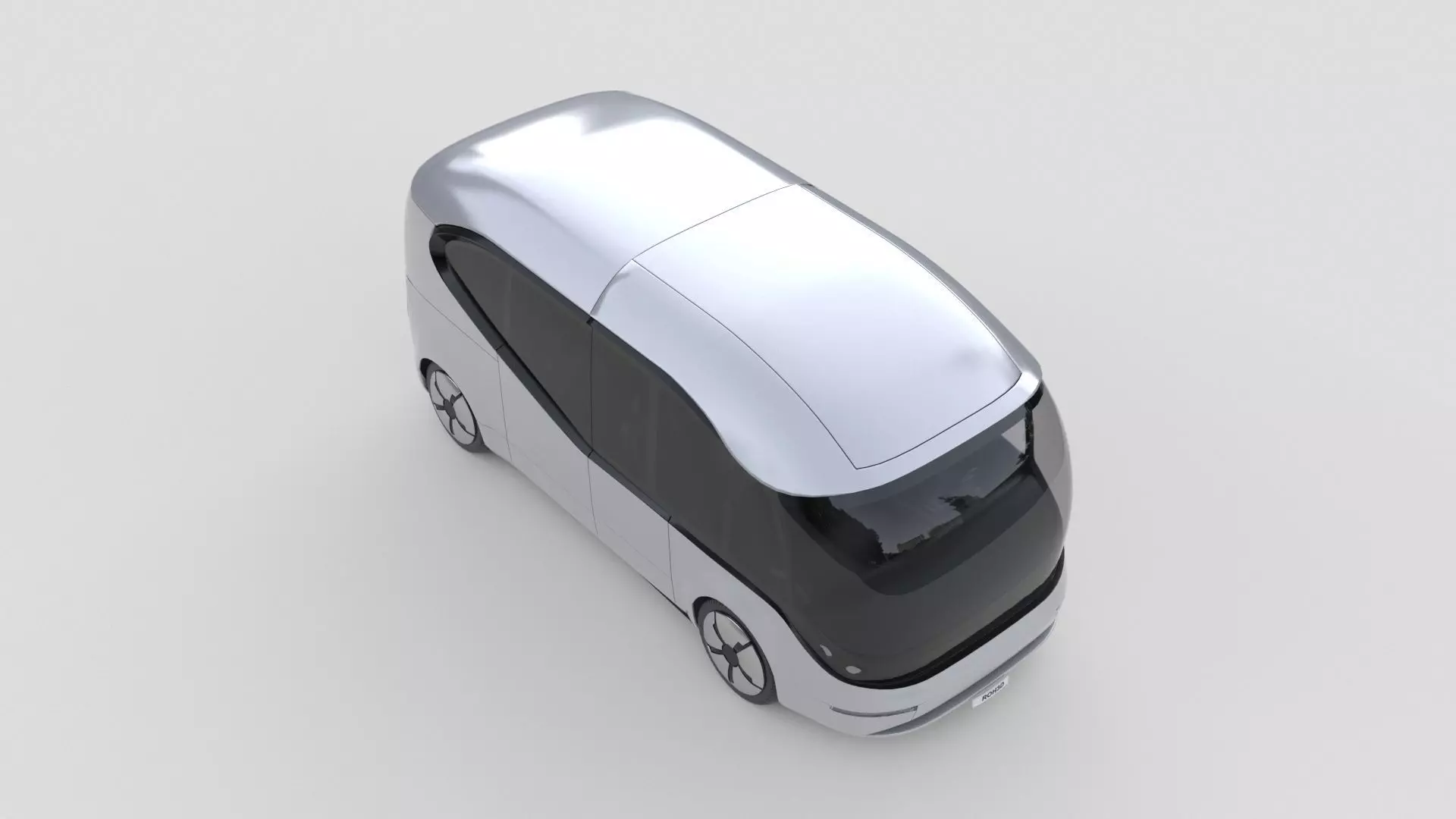 Panoramic Passenger EV Shuttle 3D model_9