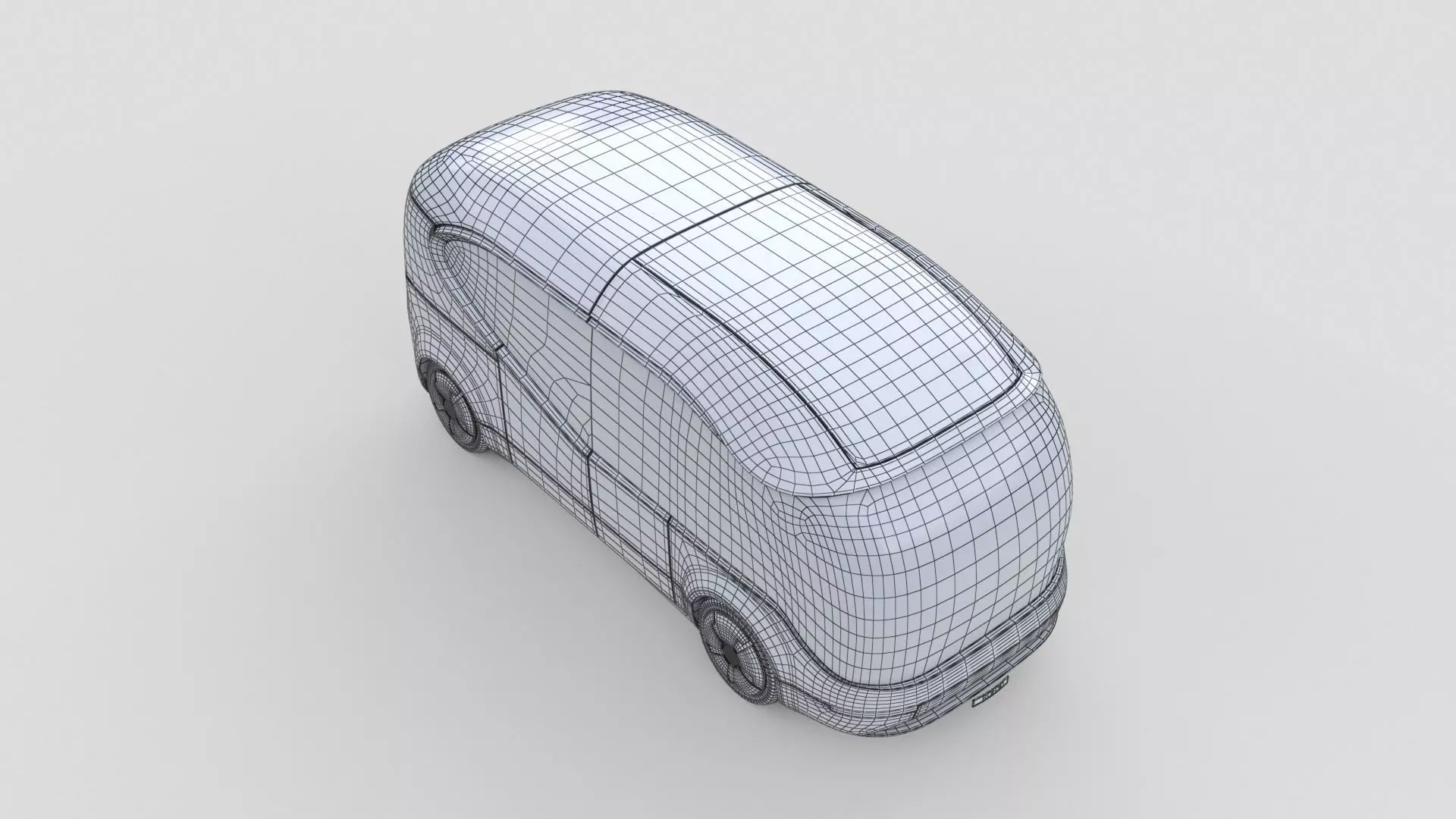 Panoramic Passenger EV Shuttle 3D model_20