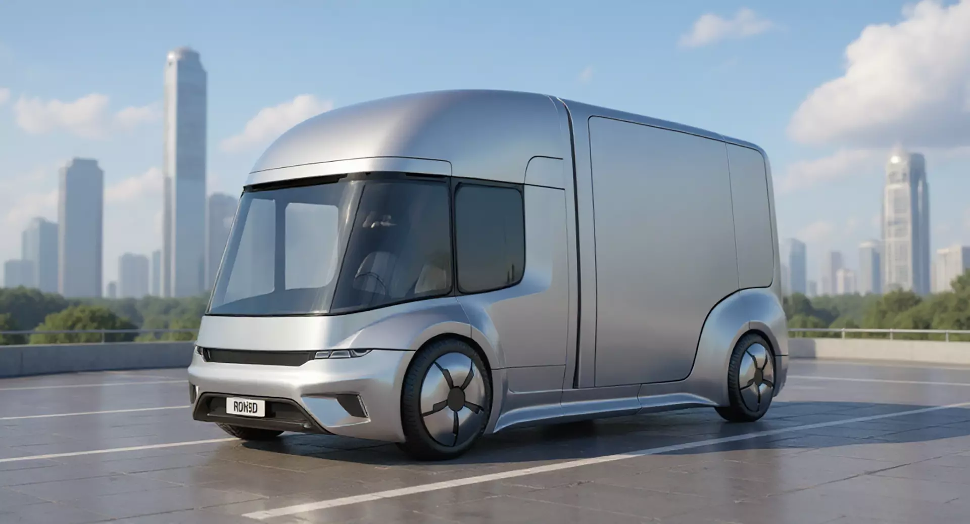 Autonomous Urban Delivery Vehicle 3D model_1