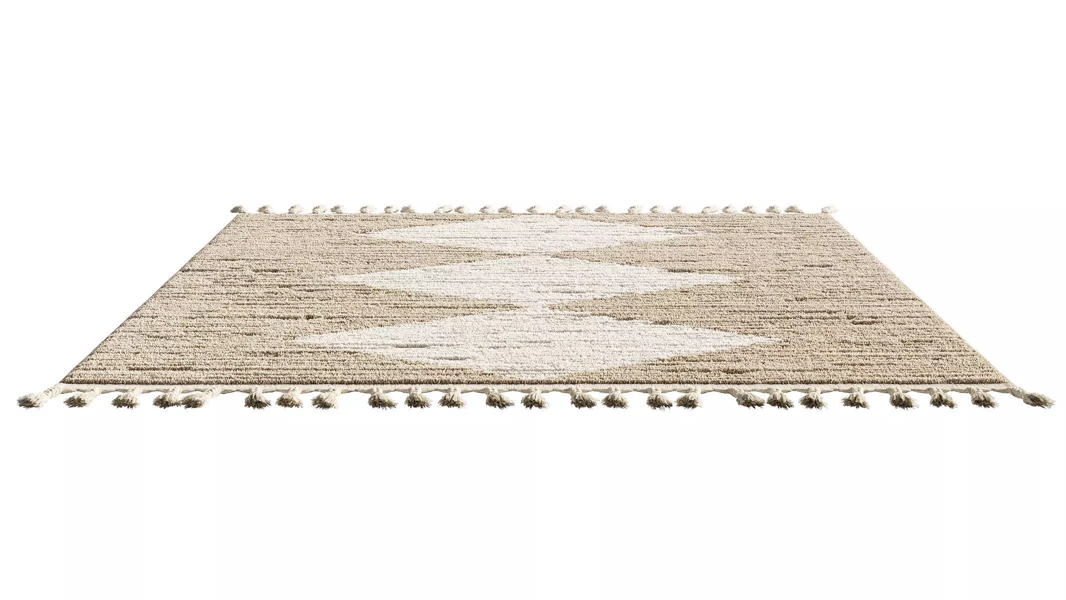 nuLOOM Sherley Stacked Diamond Tassel Area Rug  3D model_1