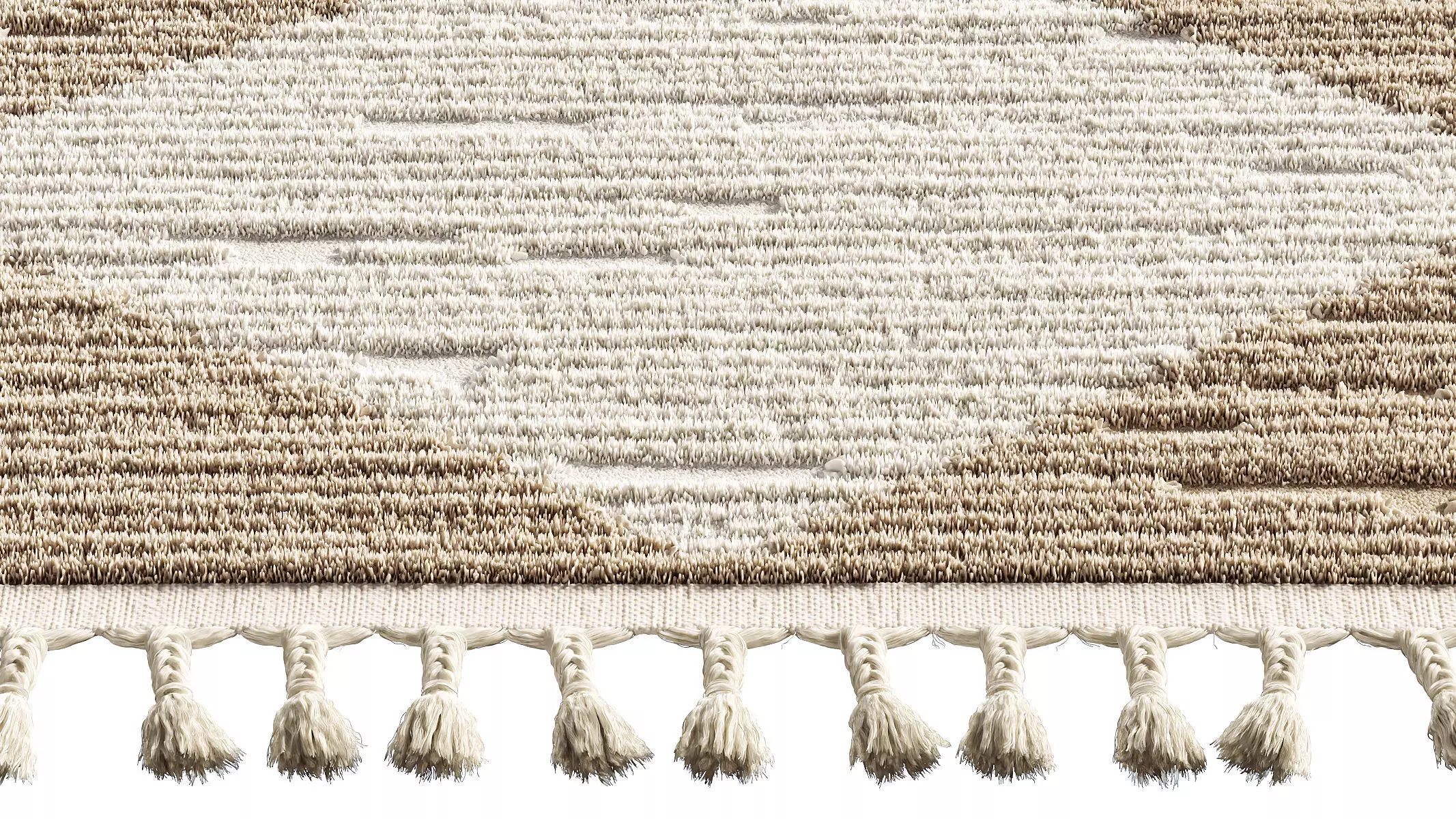 nuLOOM Sherley Stacked Diamond Tassel Area Rug  3D model_4