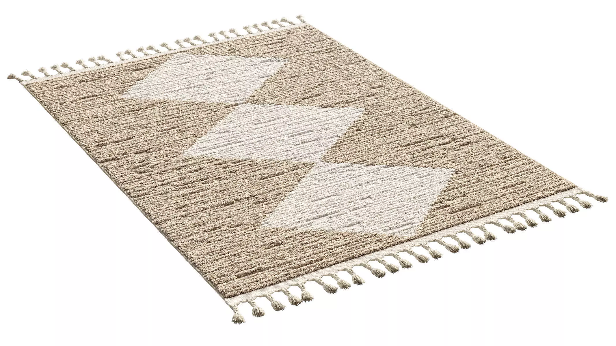 nuLOOM Sherley Stacked Diamond Tassel Area Rug  3D model_6