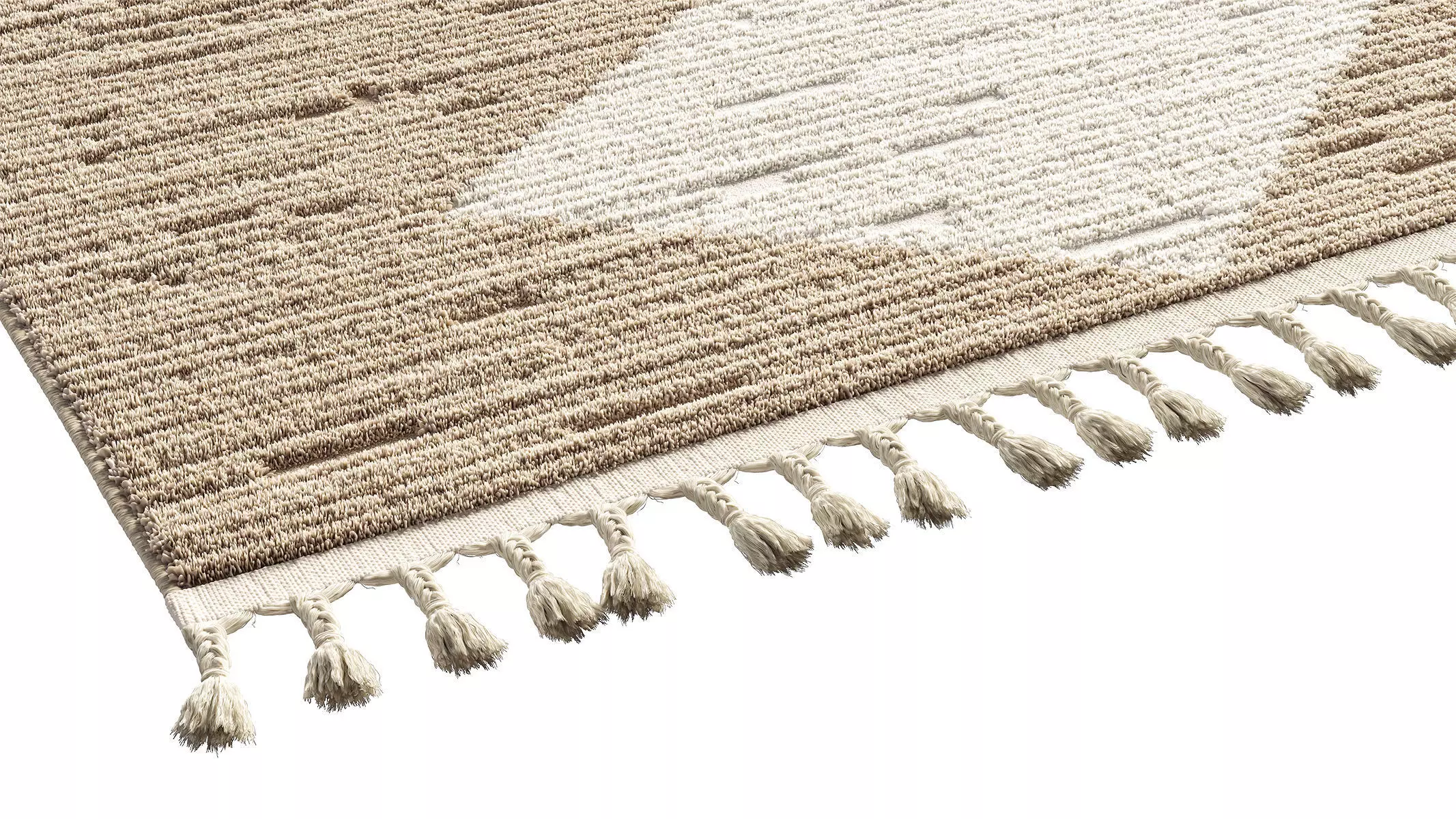 nuLOOM Sherley Stacked Diamond Tassel Area Rug  3D model_13
