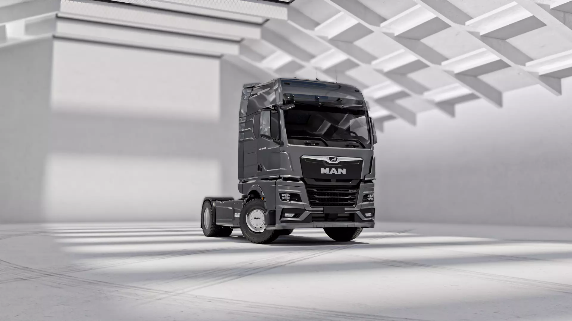 Modern Factory Low-poly 3D model_5