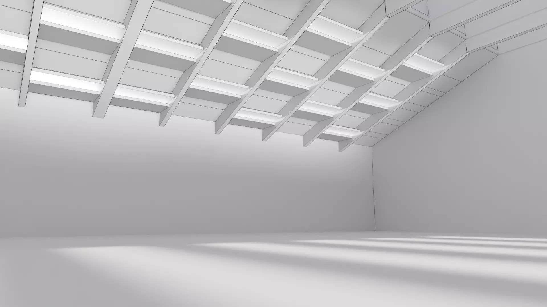 Modern Factory Low-poly 3D model_8