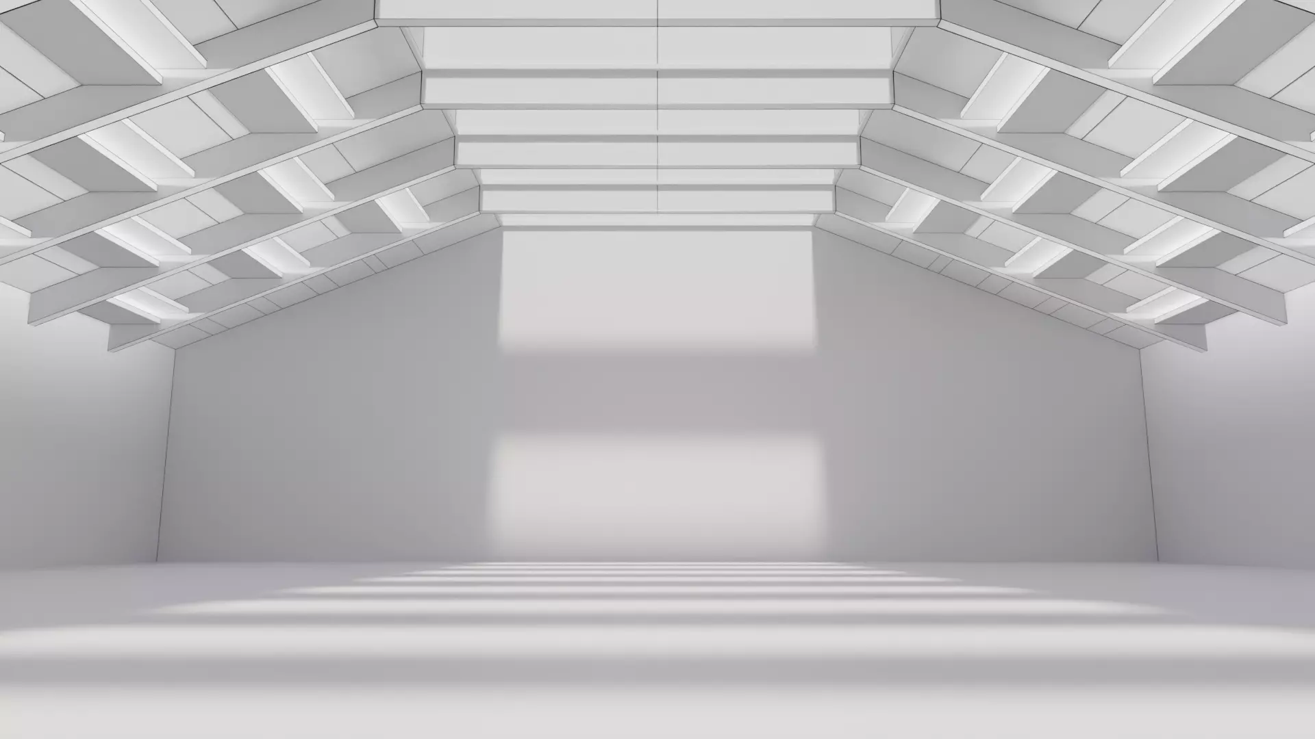 Modern Factory Low-poly 3D model_7