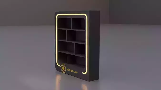 Compact Retail Showcase Low-poly 3D model