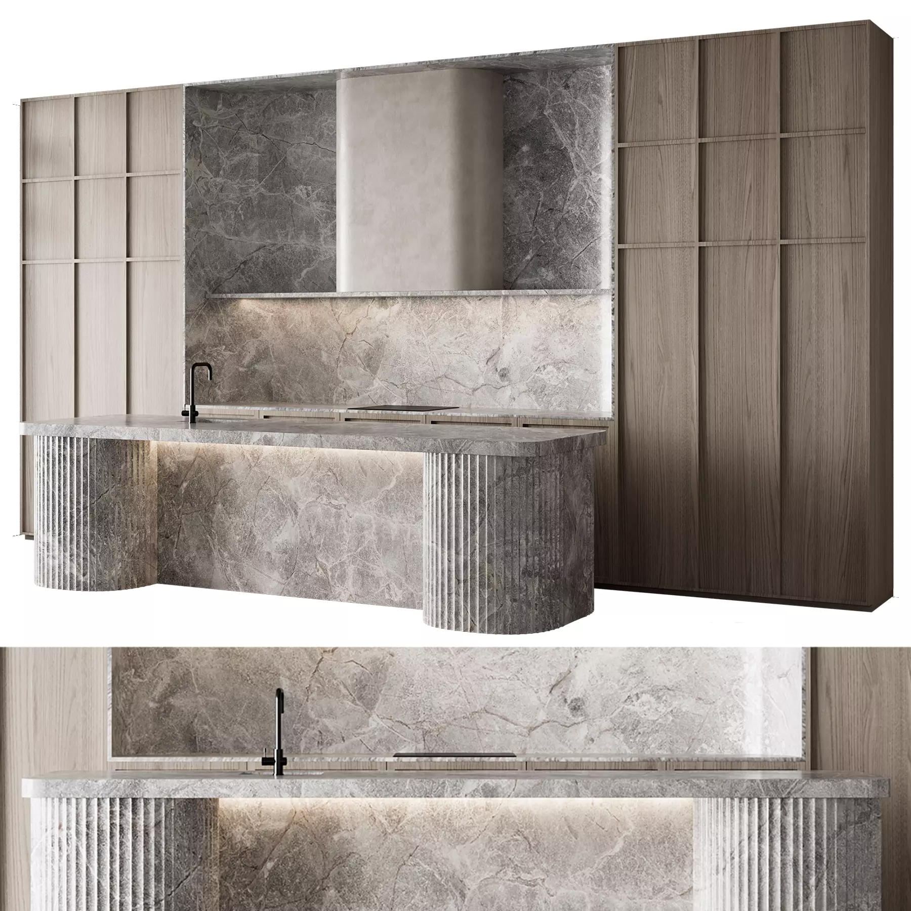 Kitchen set 28 3D model_0