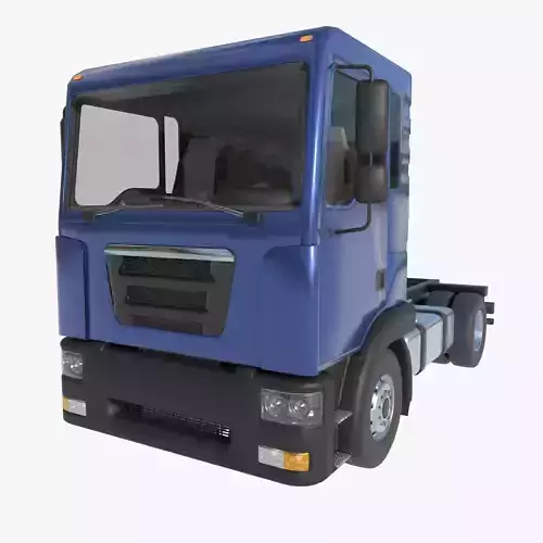 2-axle truck tractor 3D model