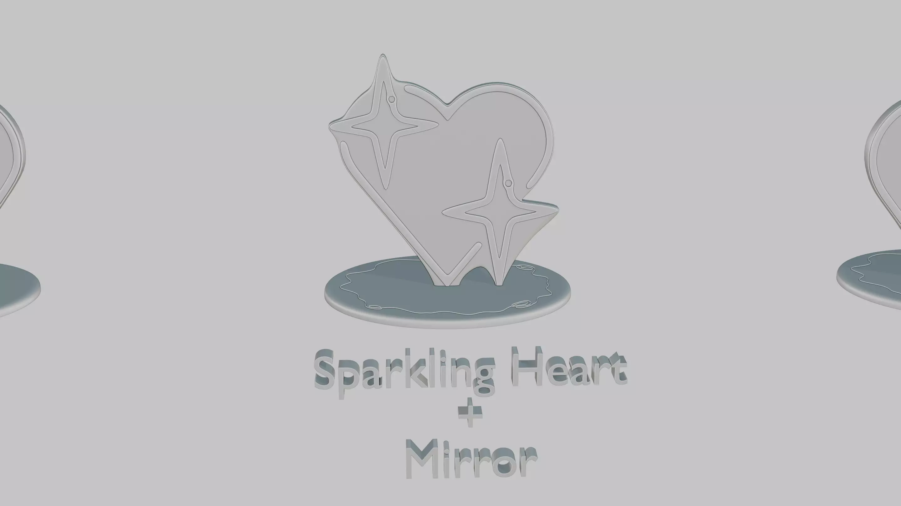 Valentines Love Pack Emoji Statues 3D print model_8