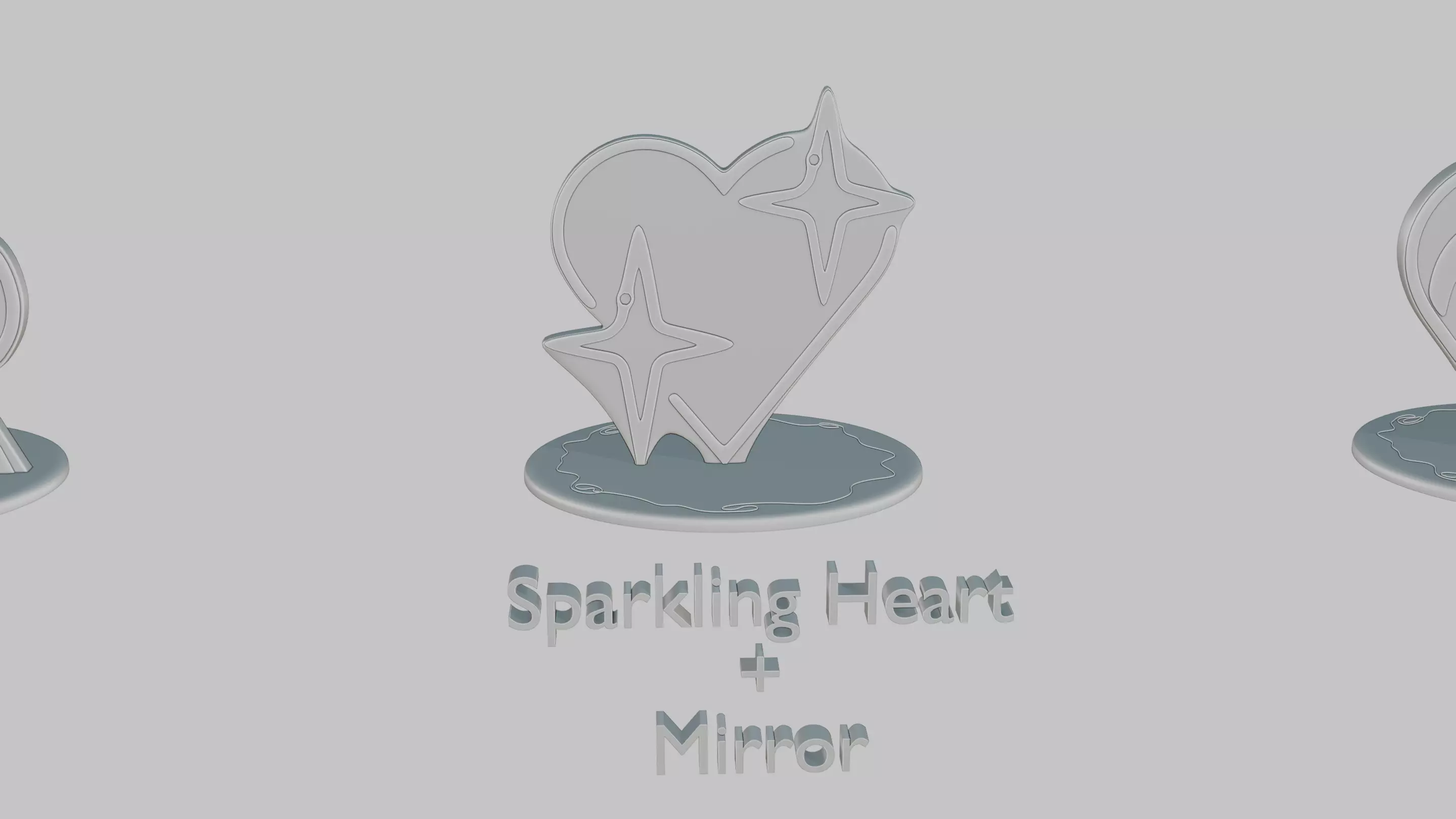 Valentines Love Pack Emoji Statues 3D print model_7