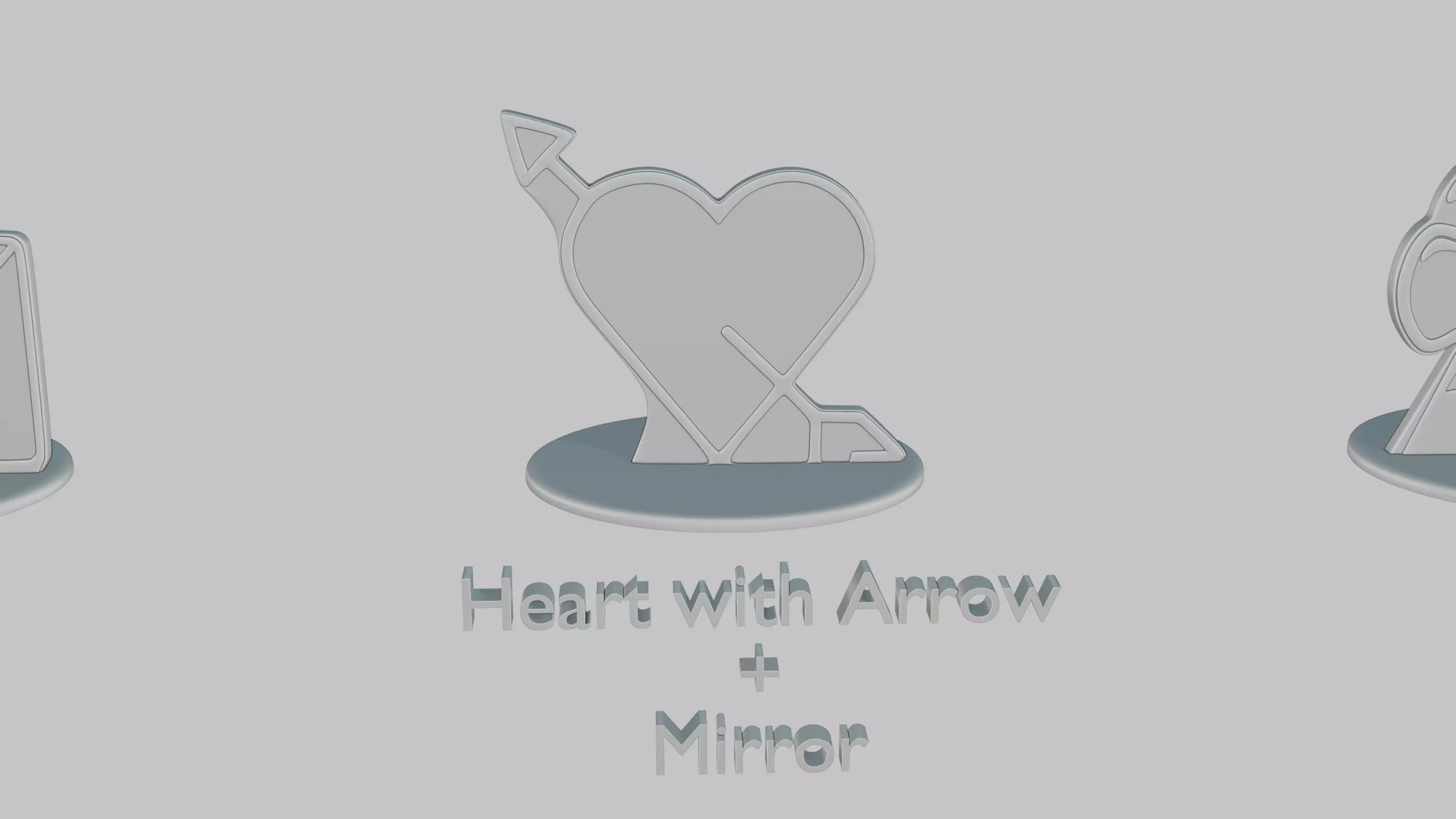 Valentines Love Pack Emoji Statues 3D print model_4