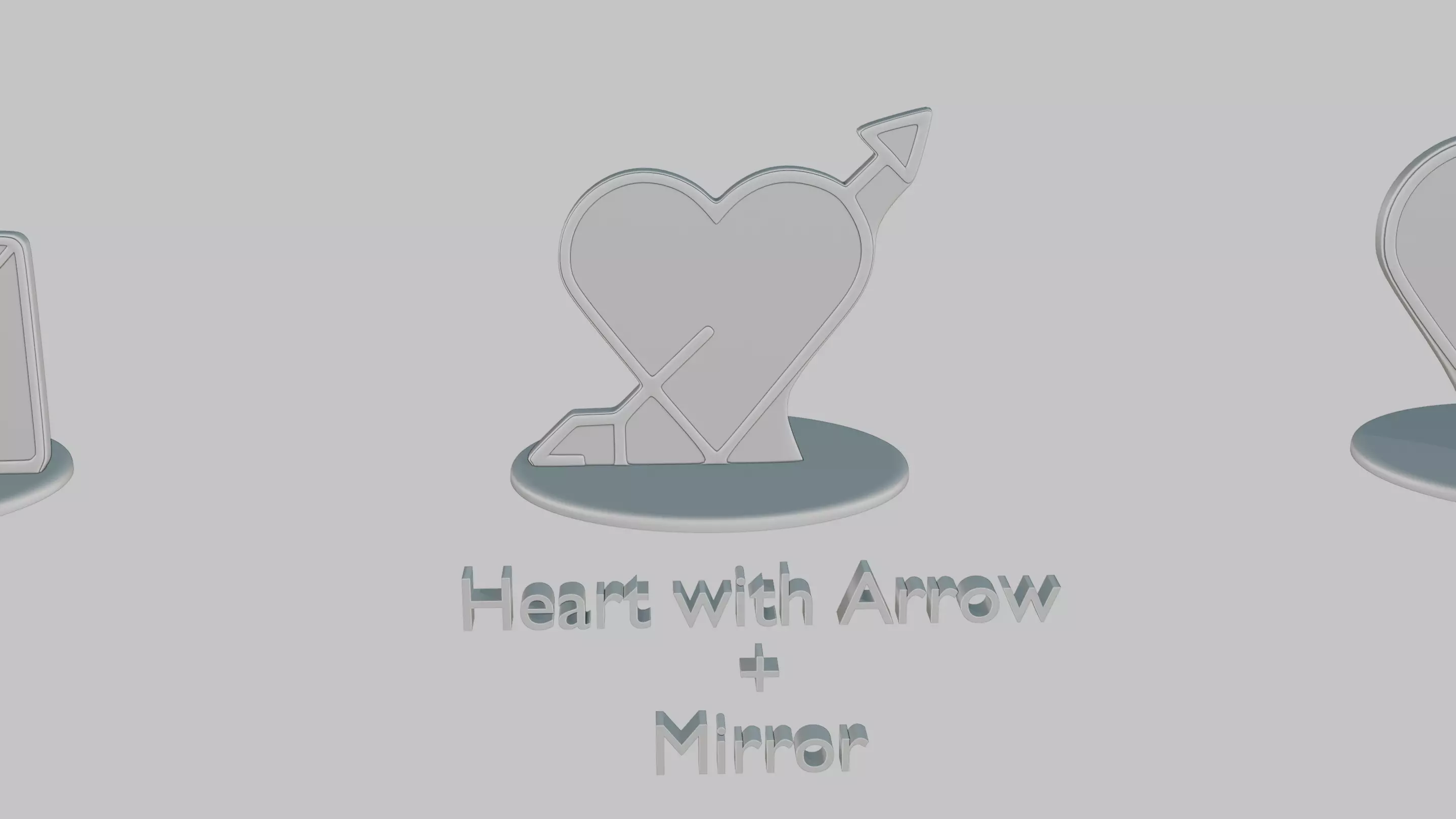 Valentines Love Pack Emoji Statues 3D print model_3