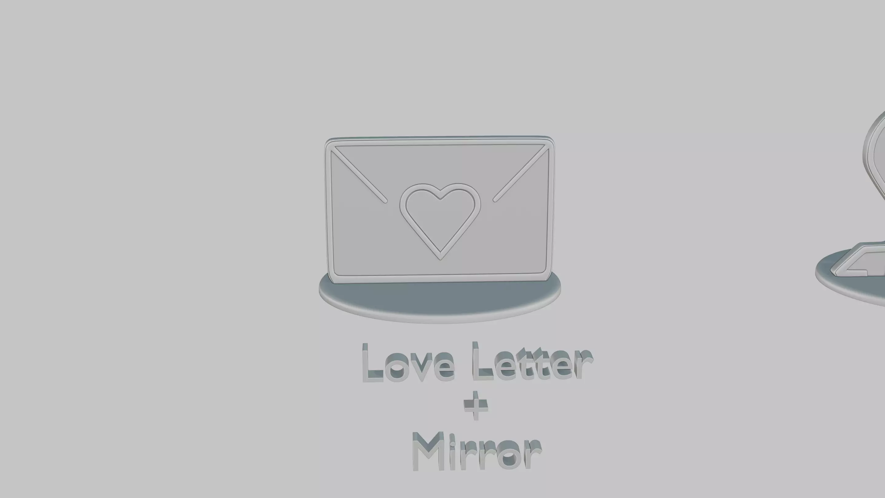 Valentines Love Pack Emoji Statues 3D print model_1