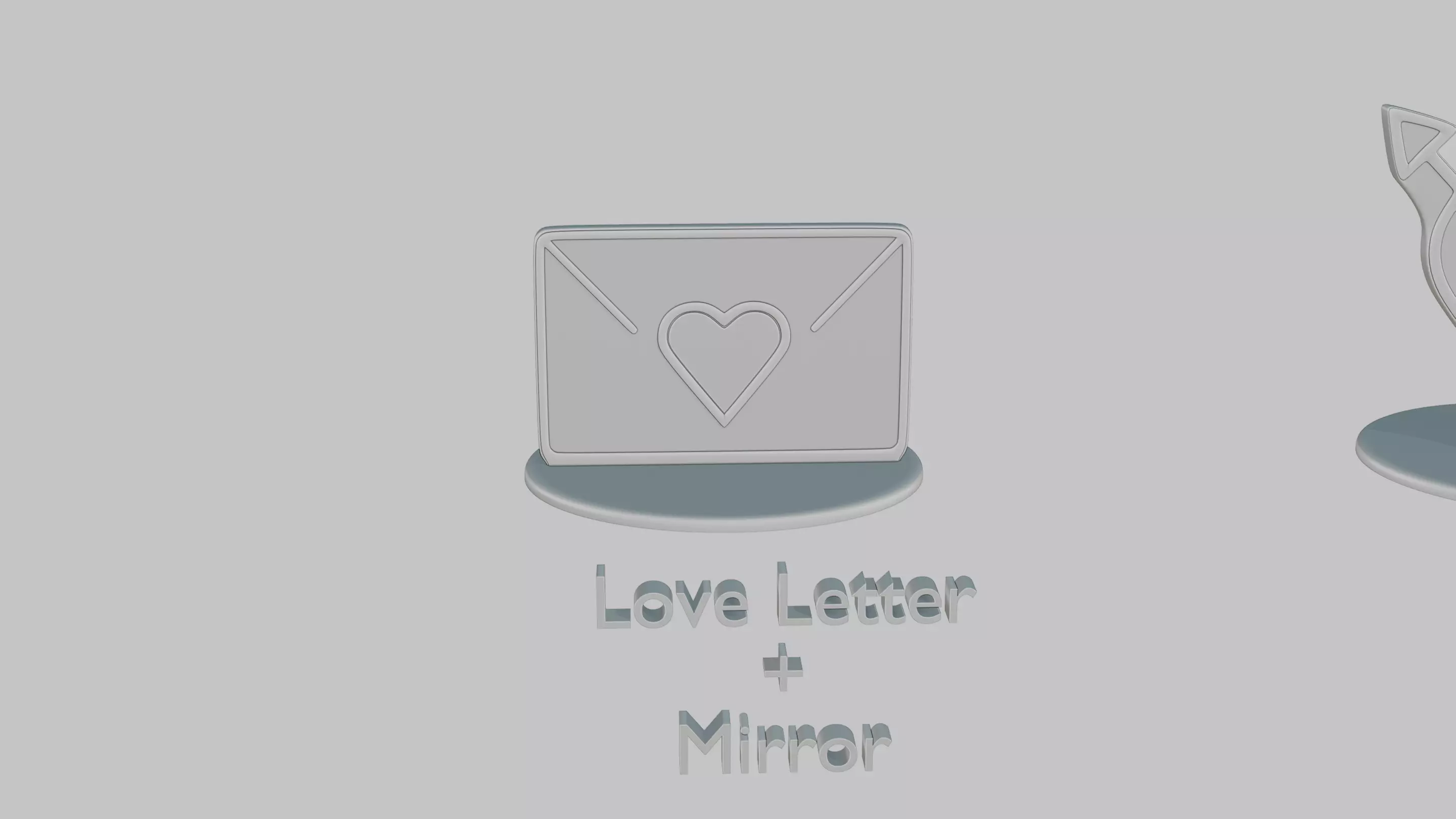 Valentines Love Pack Emoji Statues 3D print model_2