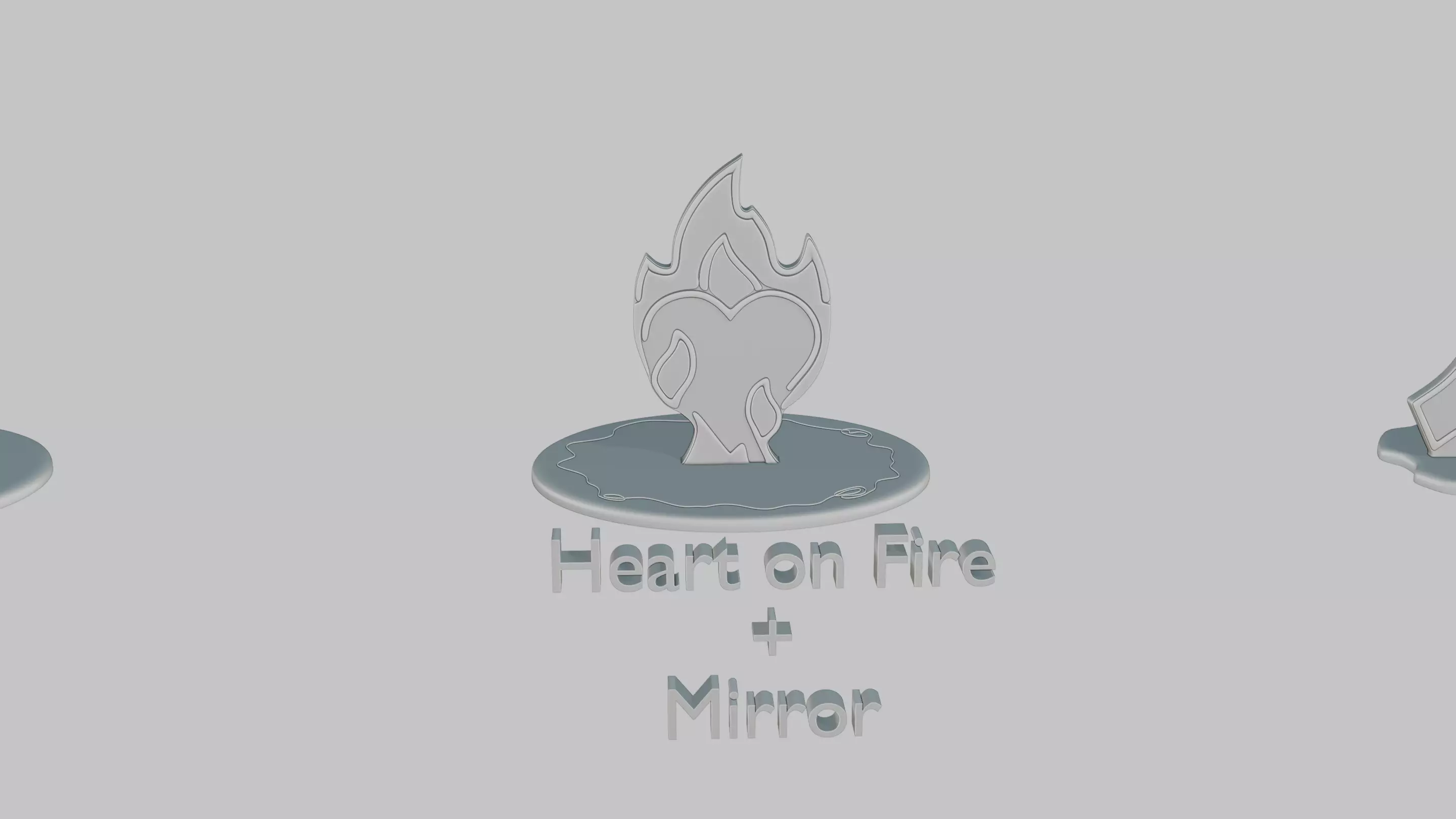 Valentines Love Pack Emoji Statues 3D print model_16