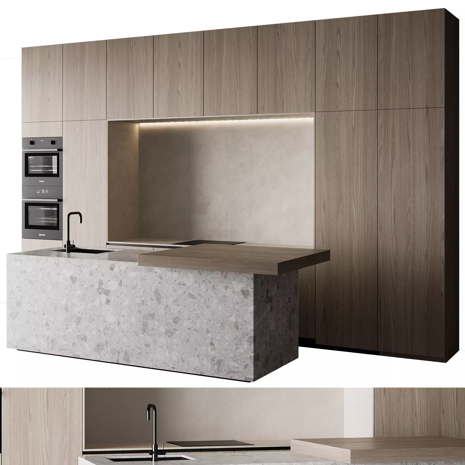 Kitchen set 23 3D model_1