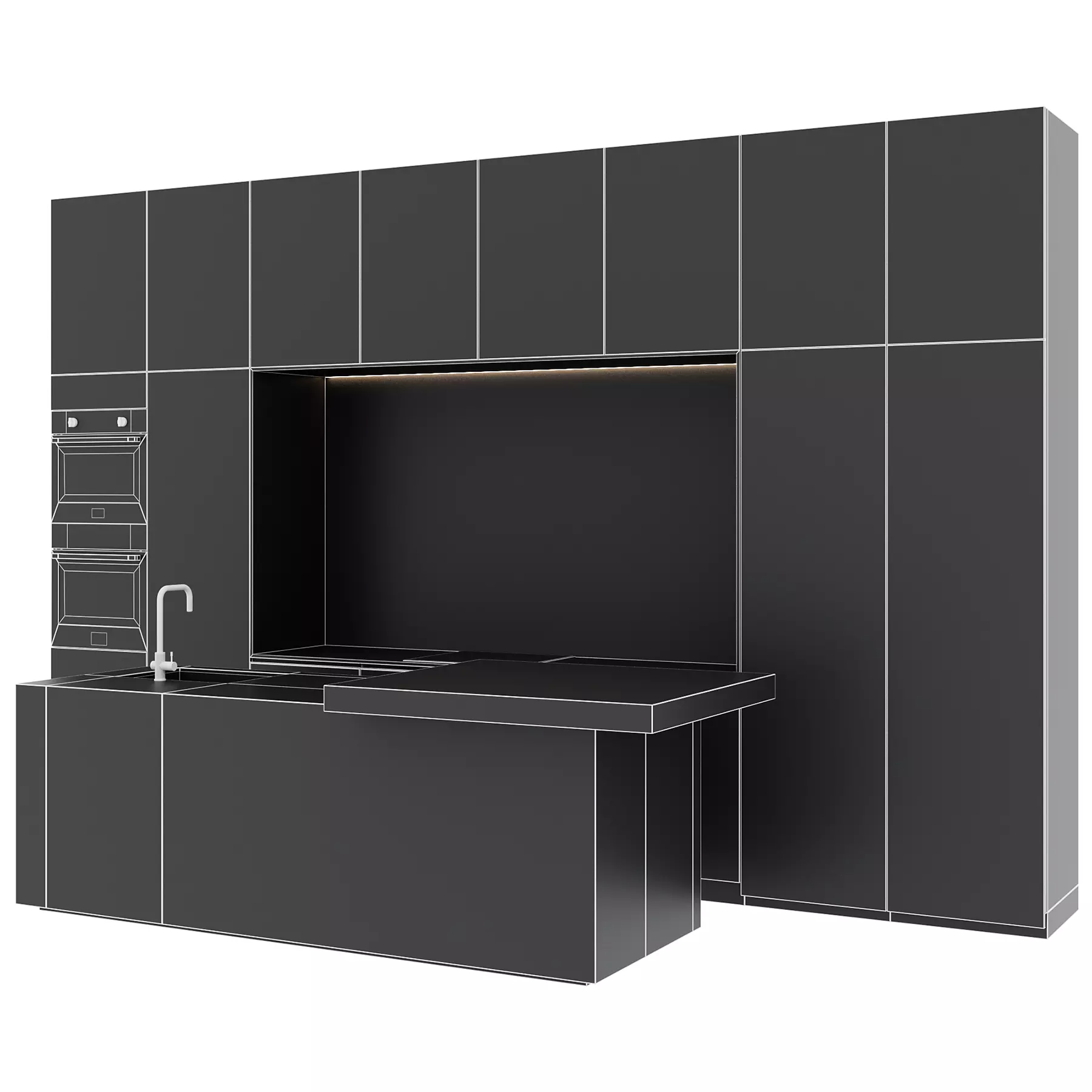 Kitchen set 23 3D model_4