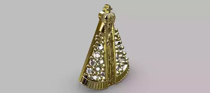 Our Lady Earring 12mm 3D print model