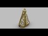 Our Lady Earring 12mm 3D print model_1