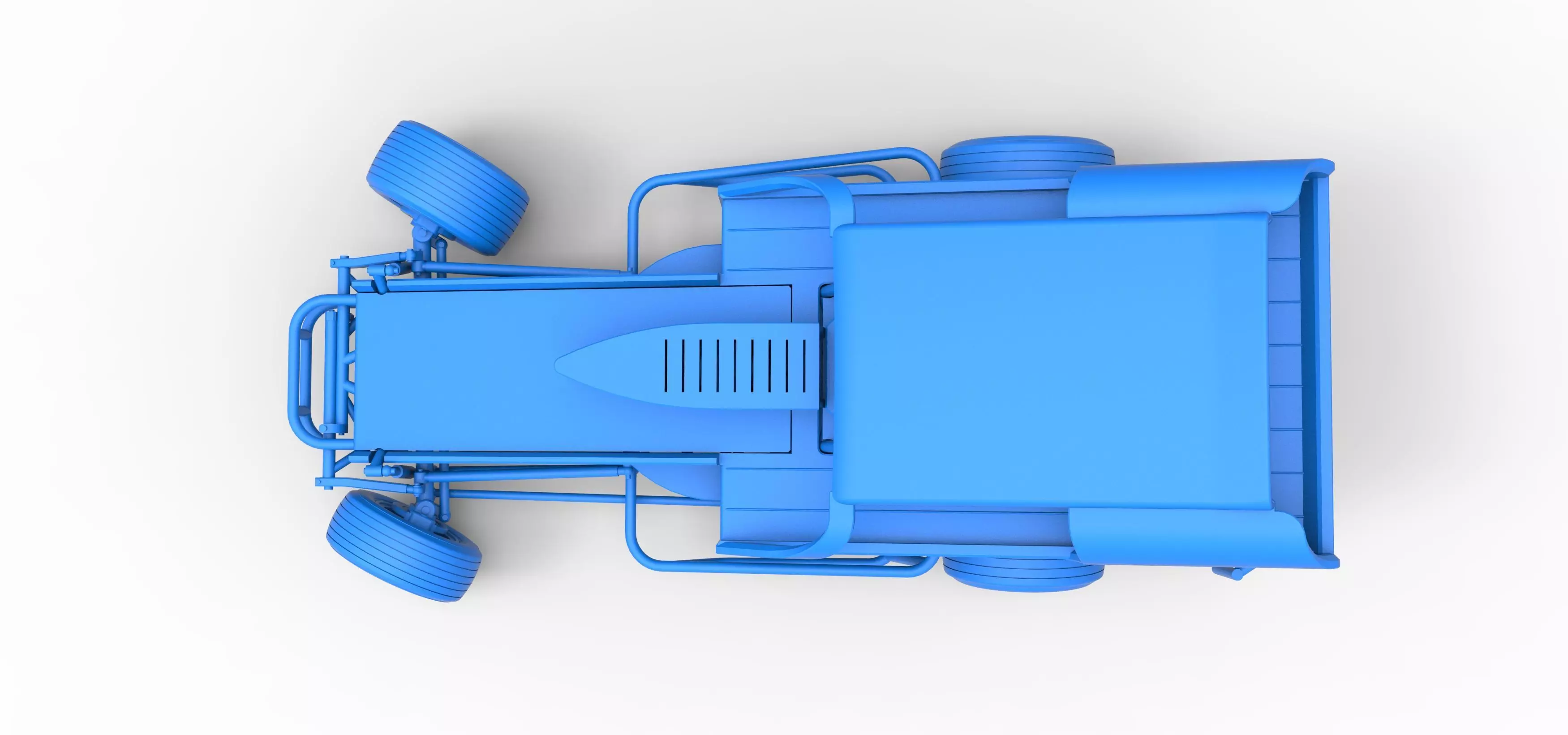 Vintage Dirt Modified stock car V2 while turning Scale 1 to 25 3D print model_38