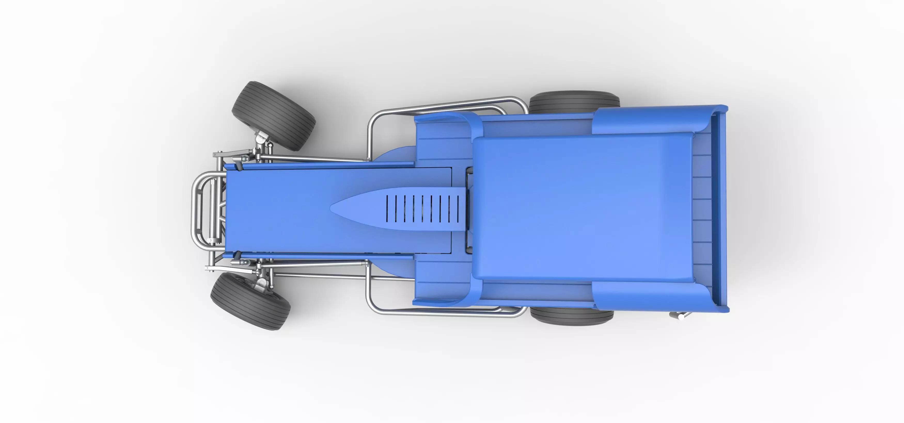 Vintage Dirt Modified stock car V2 while turning Scale 1 to 25 3D print model_11