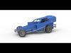 Vintage Dirt Modified stock car V2 while turning Scale 1 to 25 3D print model_1