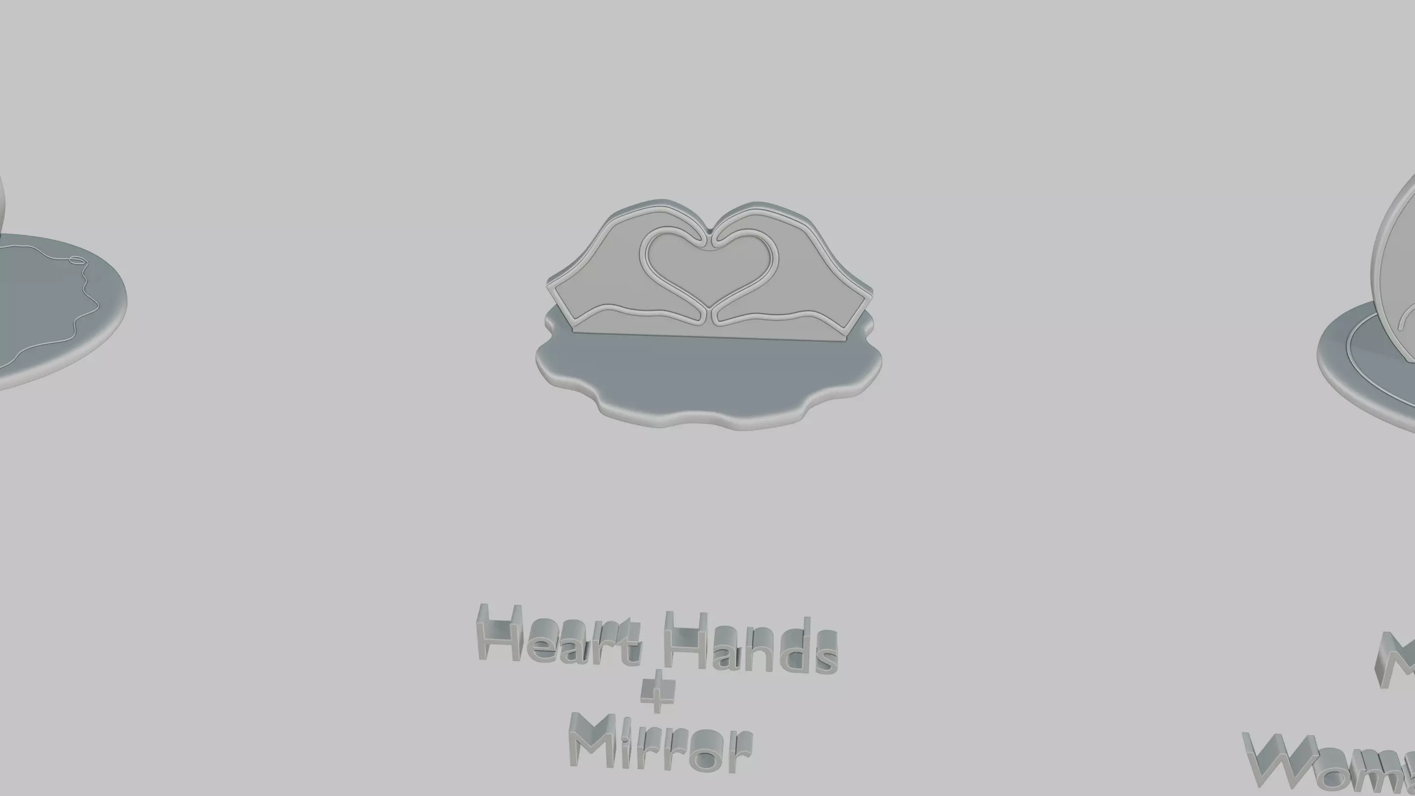 Valentines Love Mini Pack Emoji Statues 3D print model_4